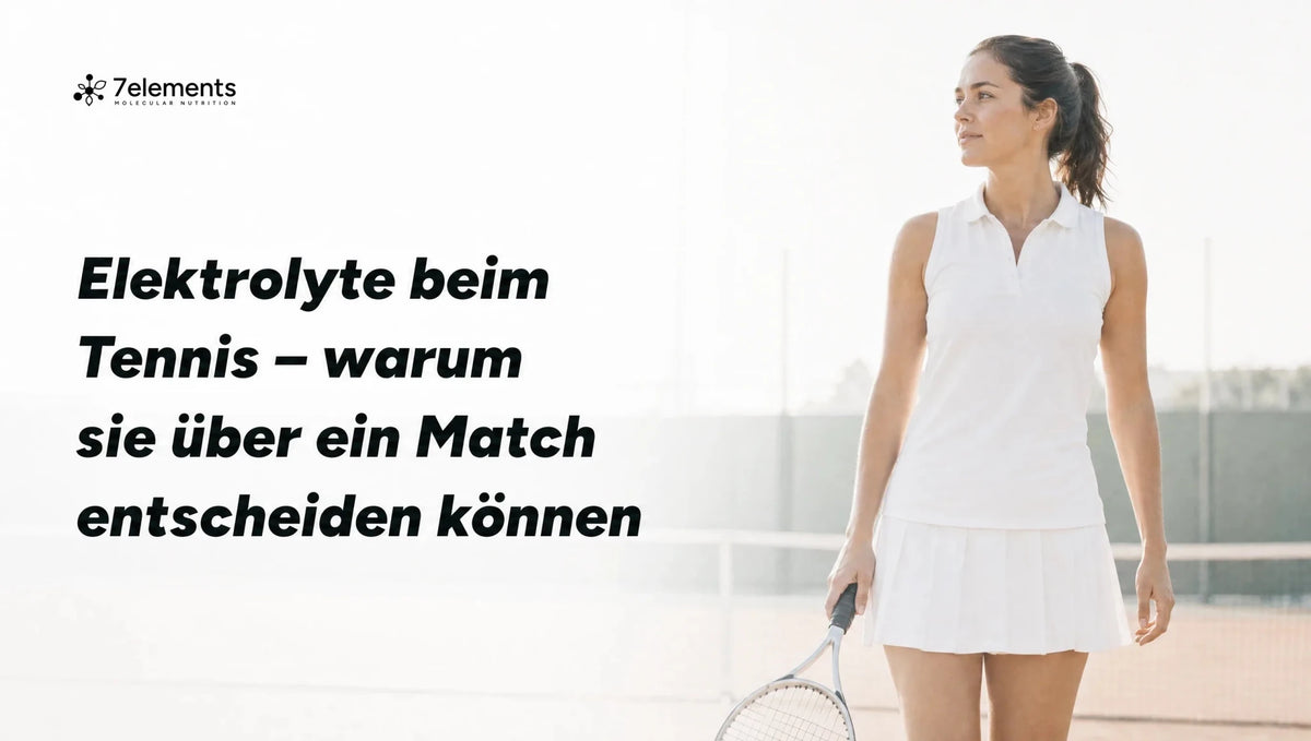 Tennisspielerin auf einem hellen Platz – Elektrolyte beim Tennis